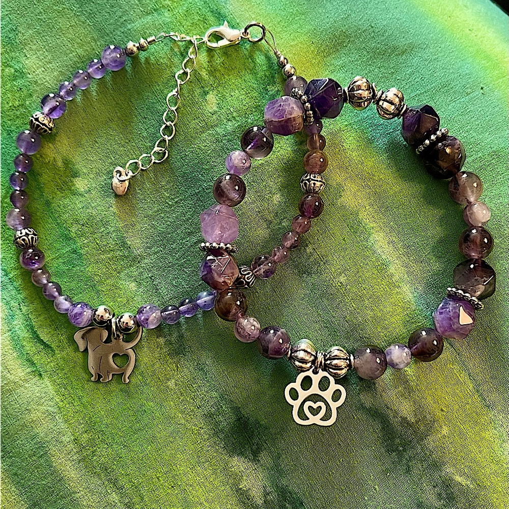 Amethyst Anklet